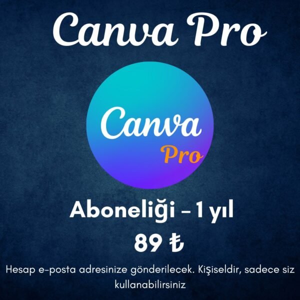 Canva Pro 1 Yıllık Plan